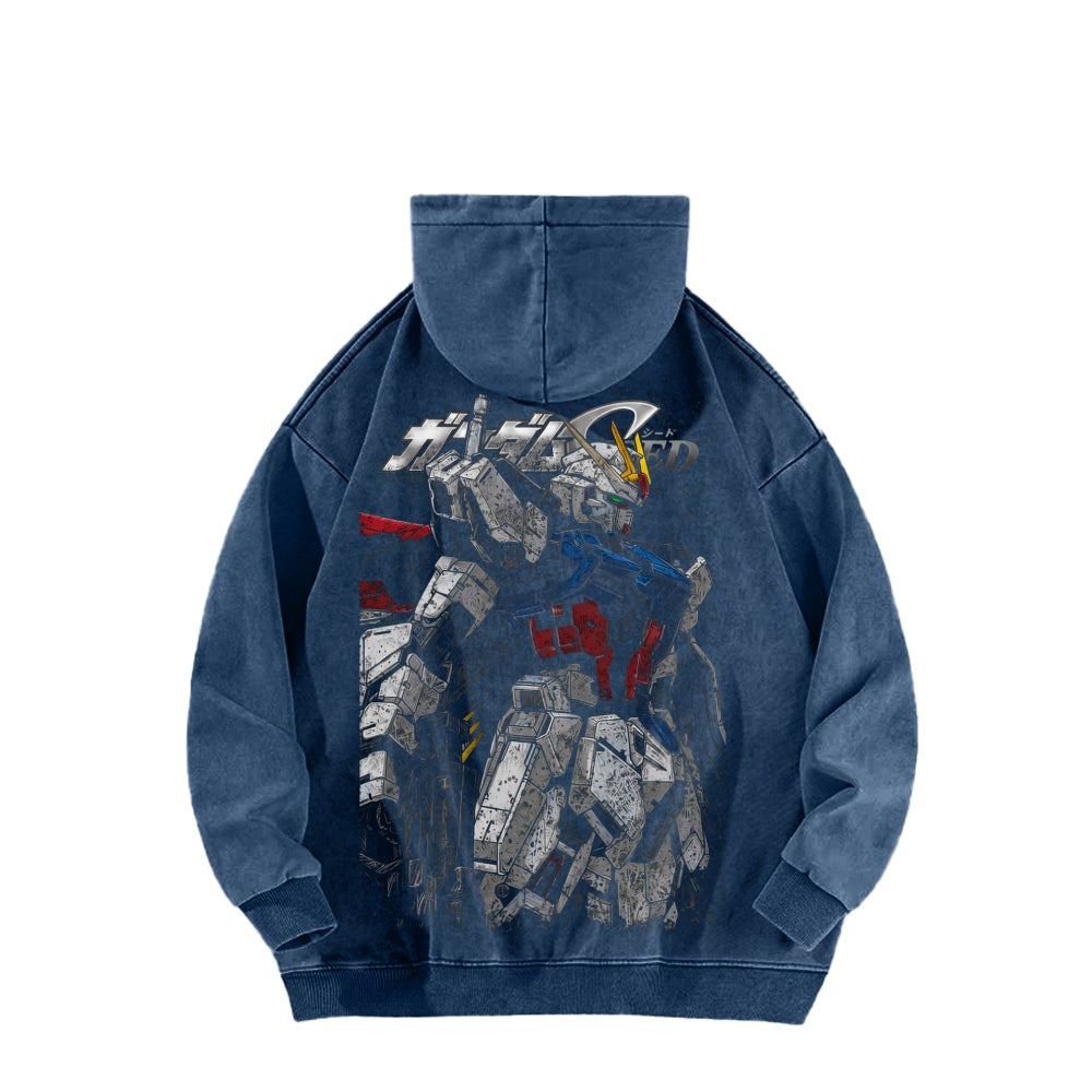 Gundam Unisex Washed Hoodie 2601007175