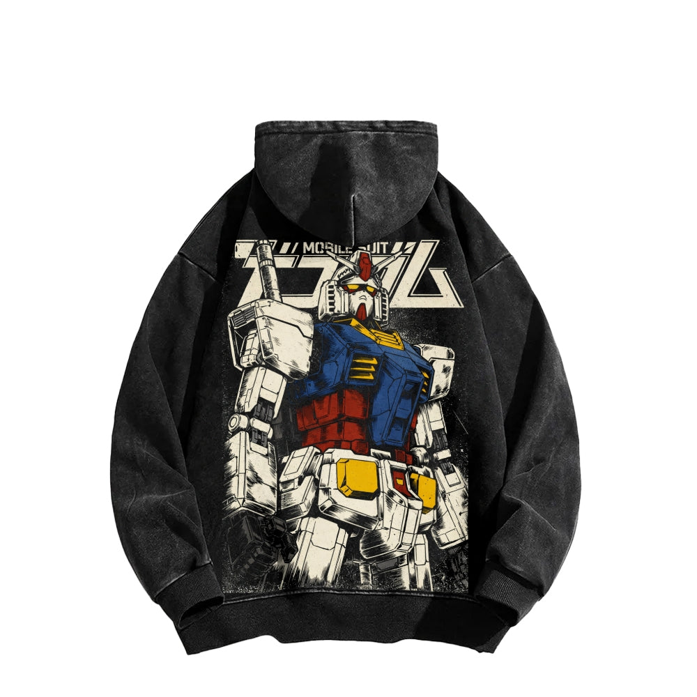 Gundam Unisex Washed Hoodie 2601007285