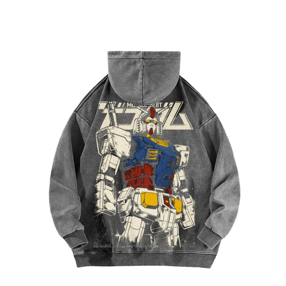 Gundam Unisex Washed Hoodie 2601007285