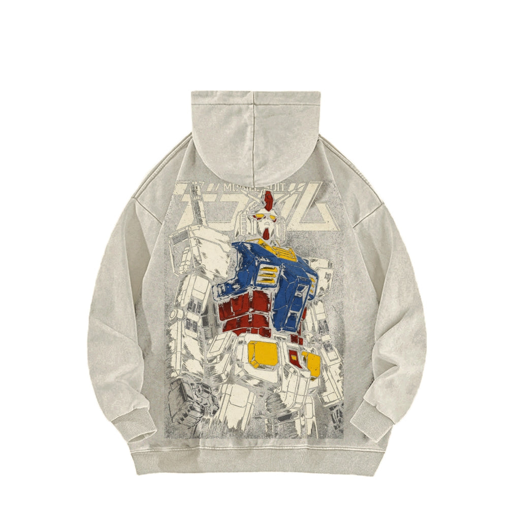 Gundam Unisex Washed Hoodie 2601007285