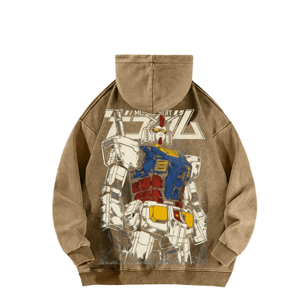 Gundam Unisex Washed Hoodie 2601007285