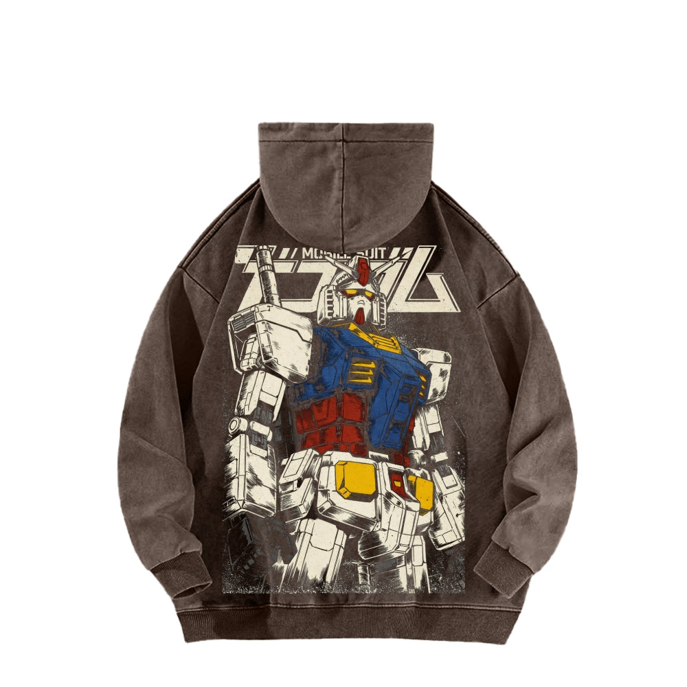 Gundam Unisex Washed Hoodie 2601007285