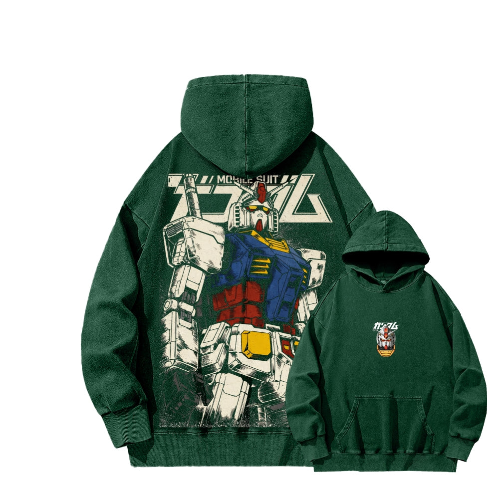 Gundam Unisex Washed Hoodie 2601007285