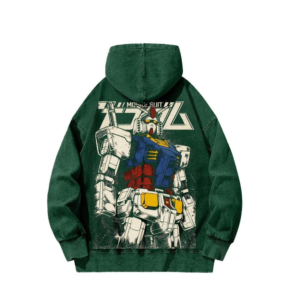 Gundam Unisex Washed Hoodie 2601007285
