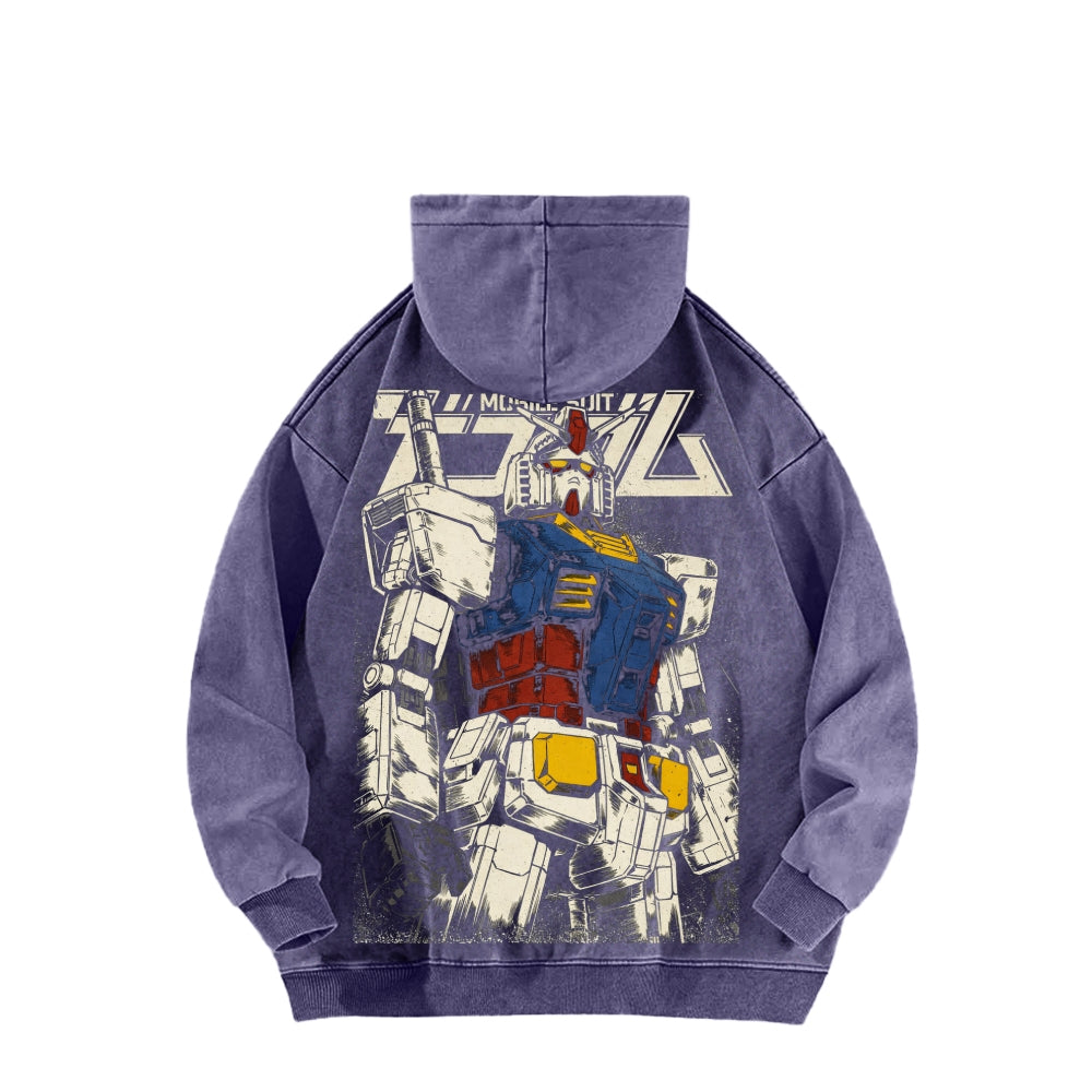 Gundam Unisex Washed Hoodie 2601007285