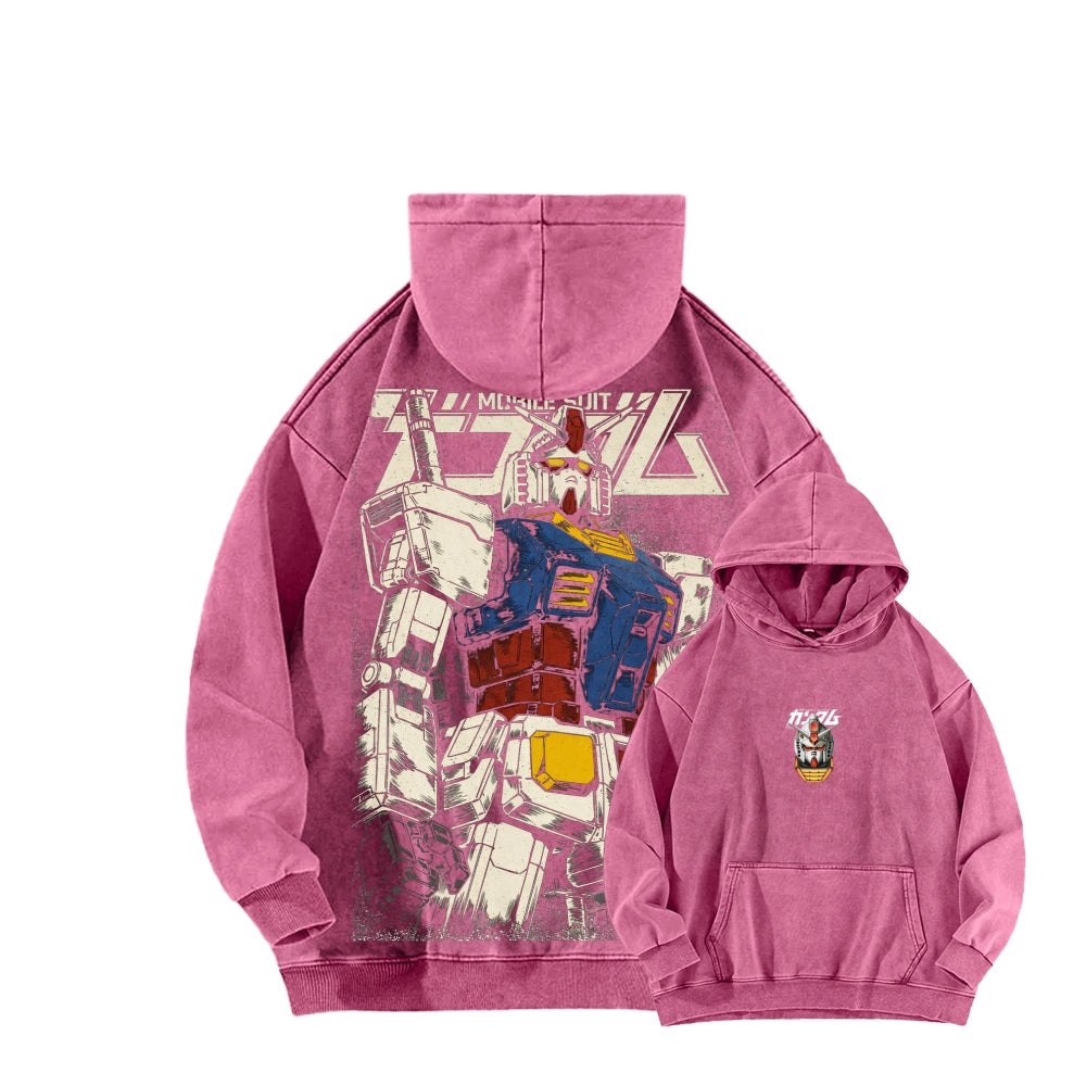 Gundam Unisex Washed Hoodie 2601007285