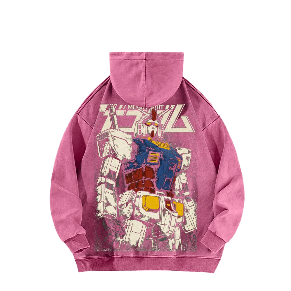 Gundam Unisex Washed Hoodie 2601007285