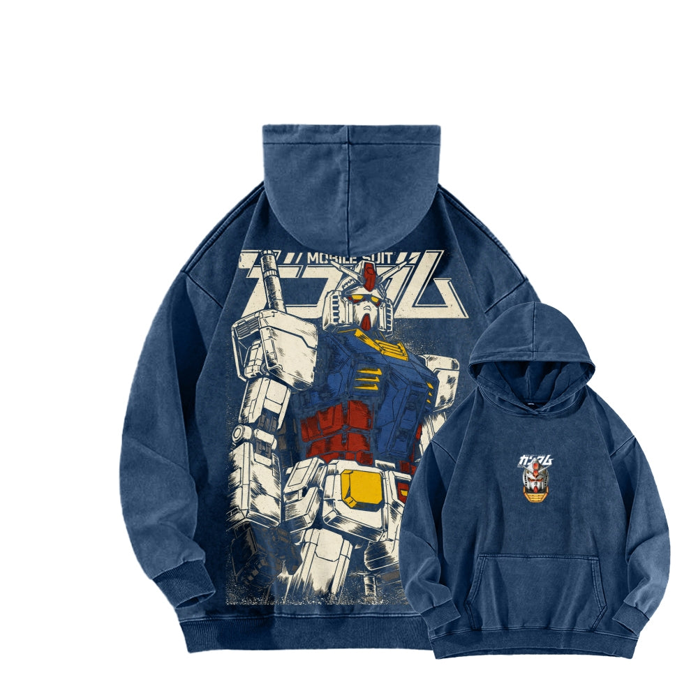 Gundam Unisex Washed Hoodie 2601007285