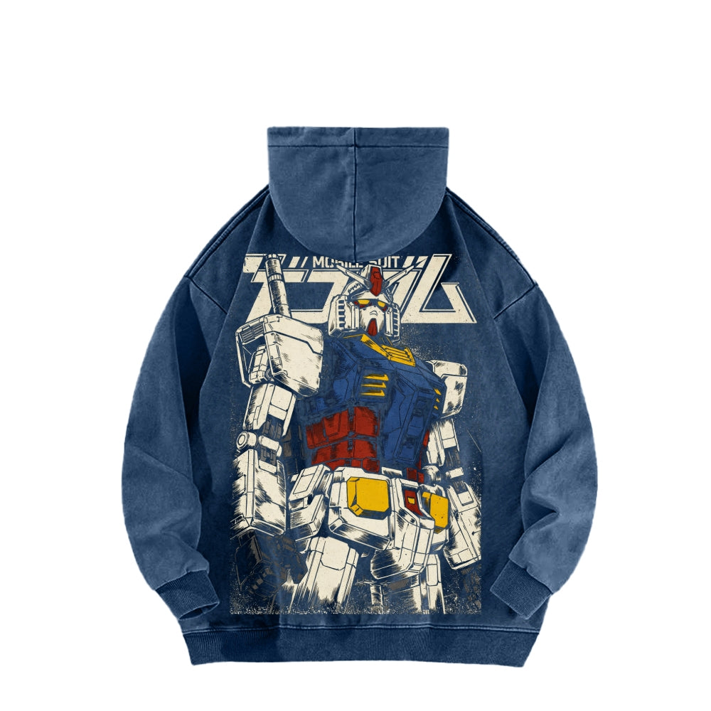 Gundam Unisex Washed Hoodie 2601007285