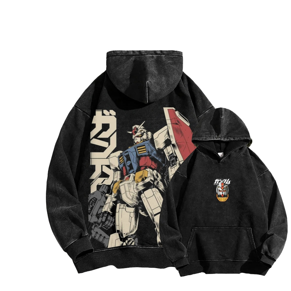 Gundam Unisex Washed Hoodie 2601007310