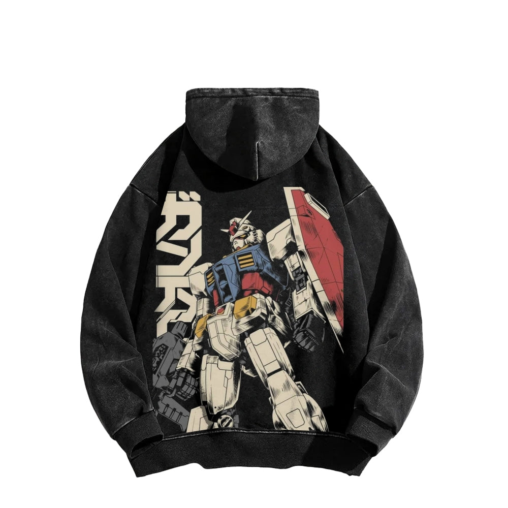 Gundam Unisex Washed Hoodie 2601007310