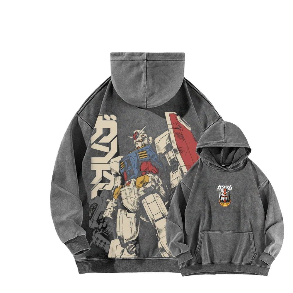 Gundam Unisex Washed Hoodie 2601007310