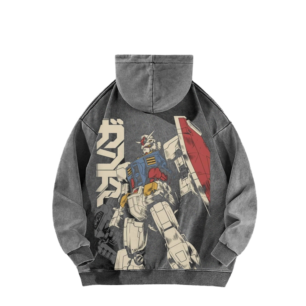Gundam Unisex Washed Hoodie 2601007310