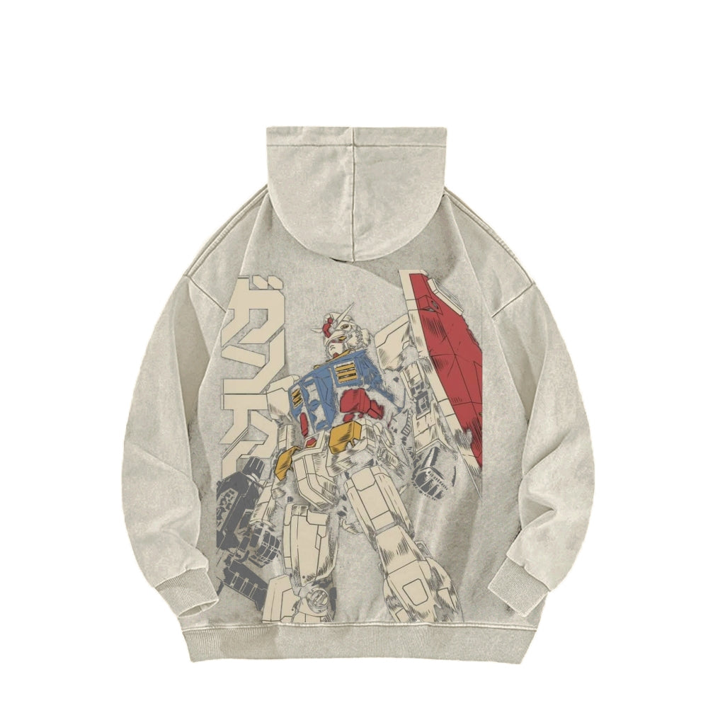 Gundam Unisex Washed Hoodie 2601007310
