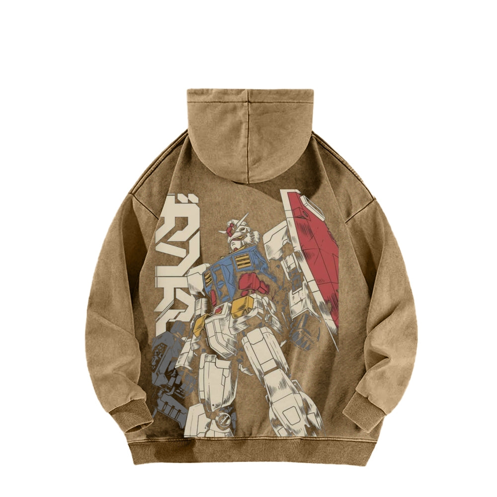Gundam Unisex Washed Hoodie 2601007310