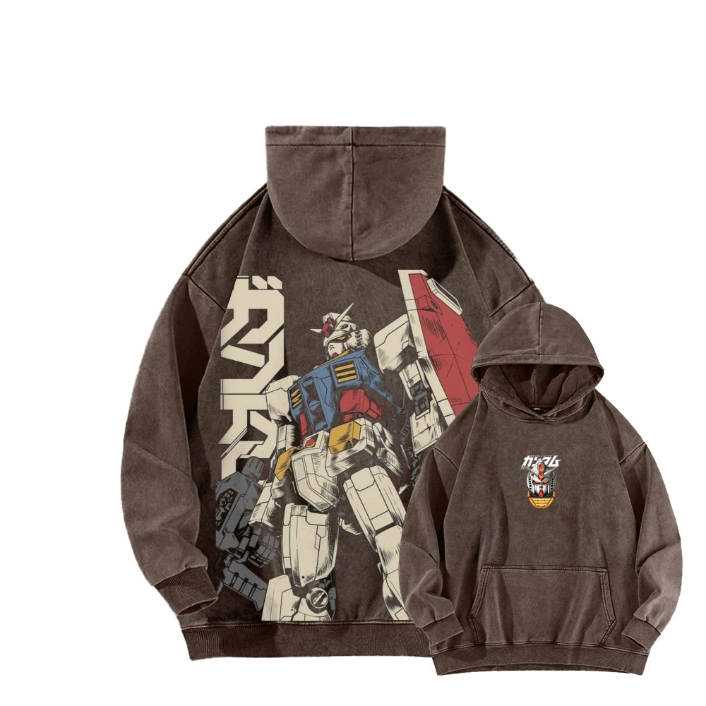 Gundam Unisex Washed Hoodie 2601007310