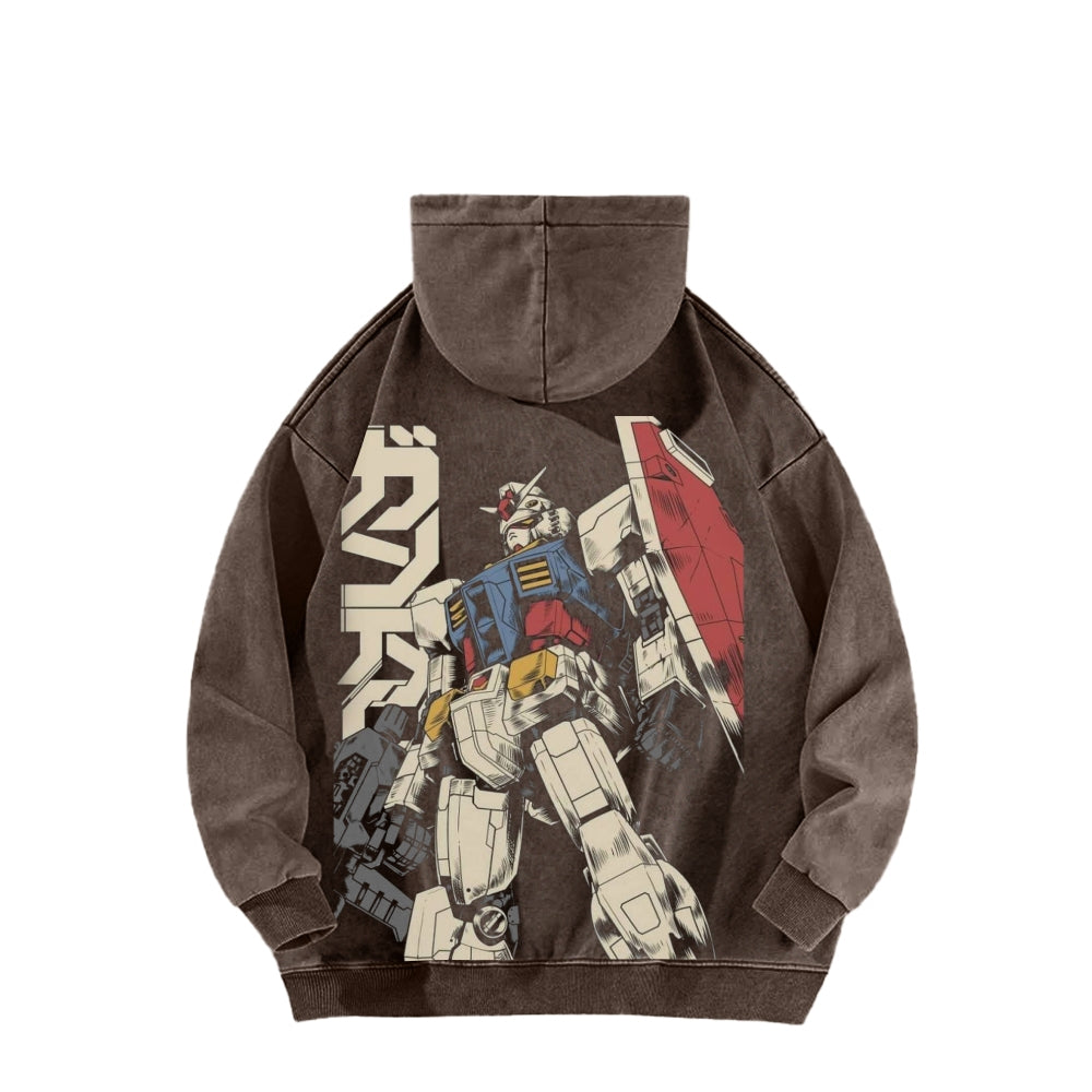 Gundam Unisex Washed Hoodie 2601007310