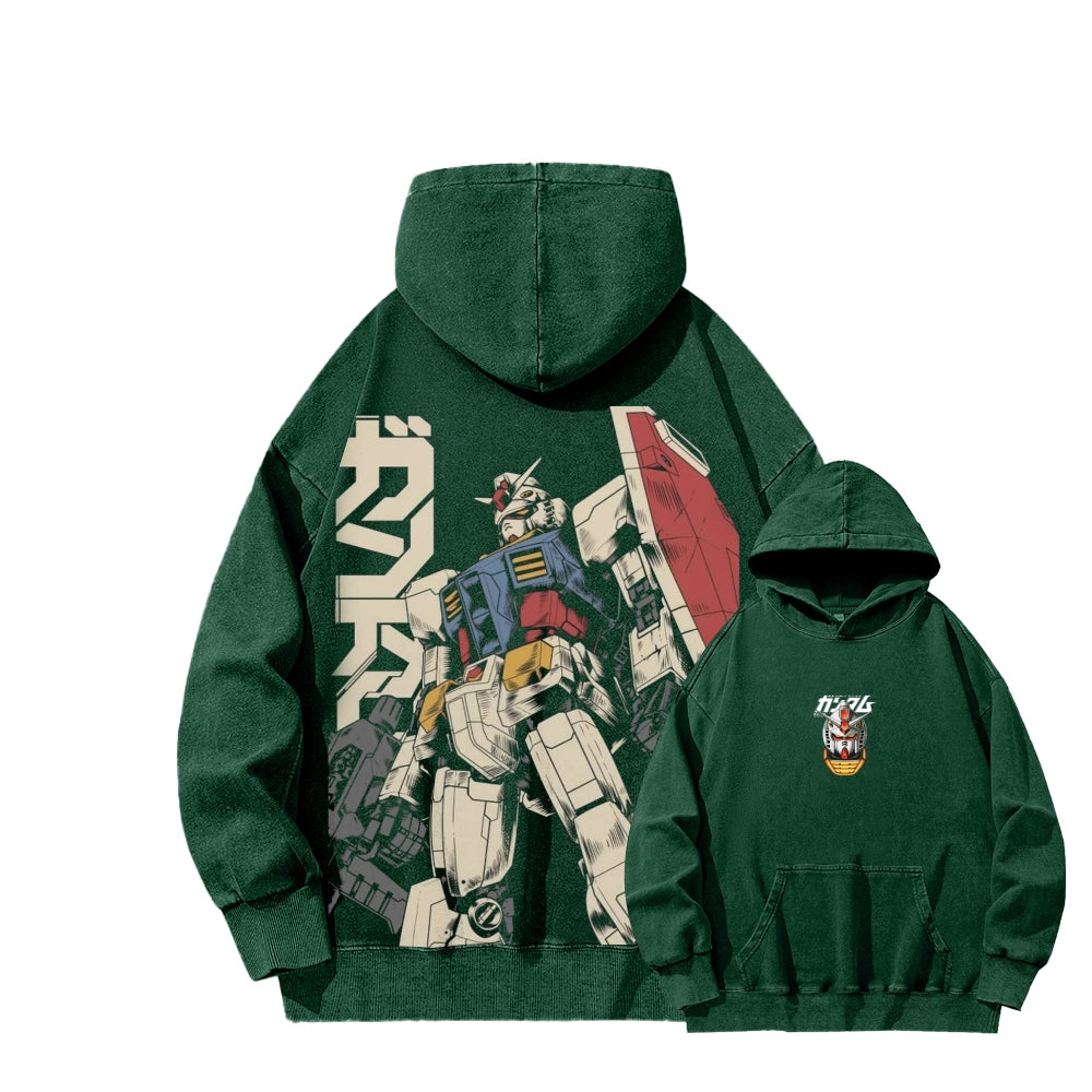 Gundam Unisex Washed Hoodie 2601007310