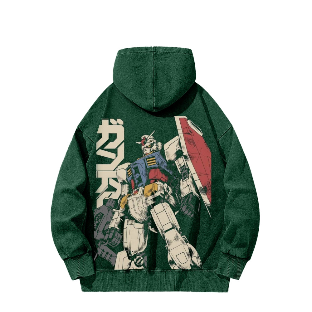 Gundam Unisex Washed Hoodie 2601007310