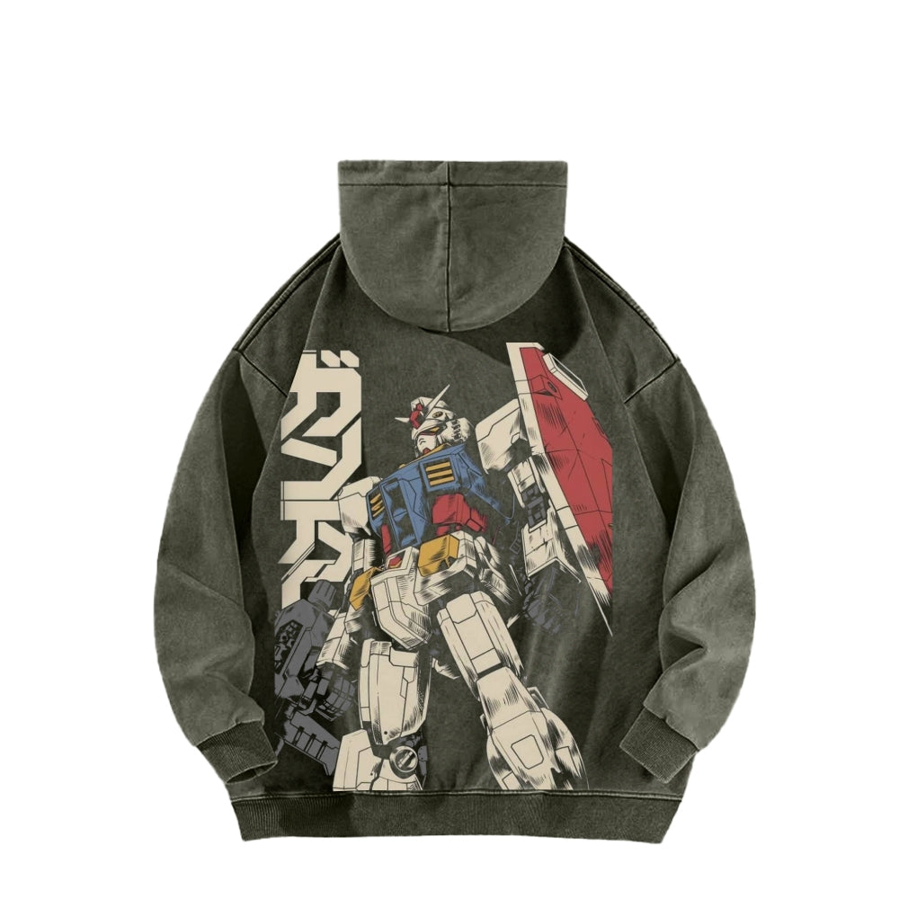 Gundam Unisex Washed Hoodie 2601007310