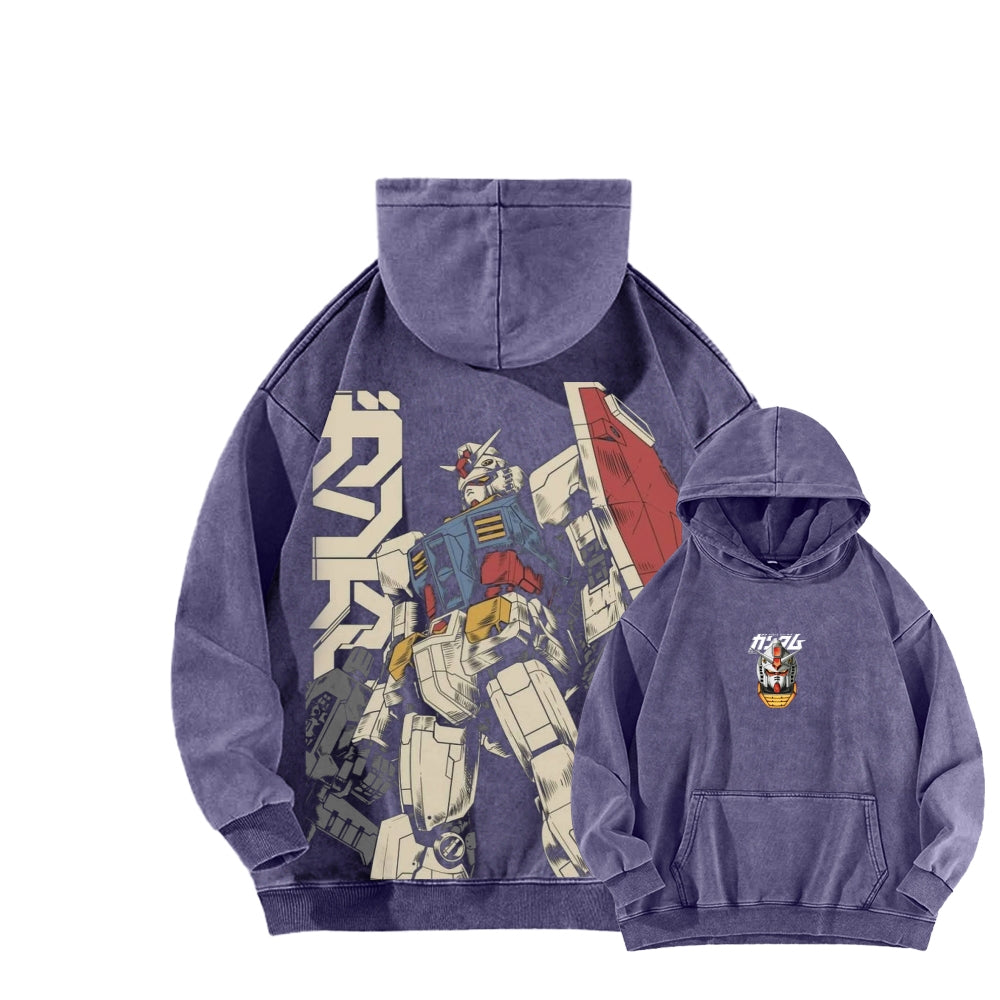 Gundam Unisex Washed Hoodie 2601007310