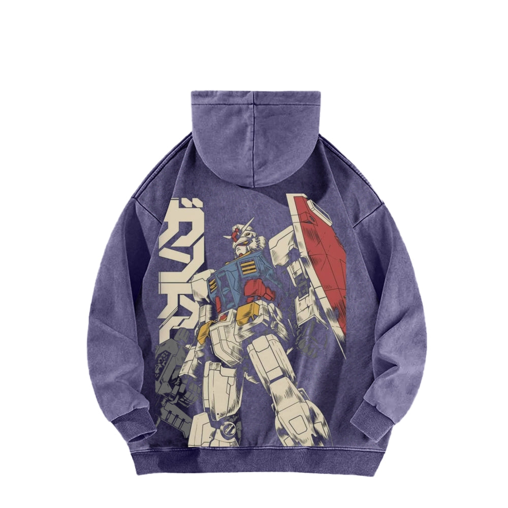 Gundam Unisex Washed Hoodie 2601007310