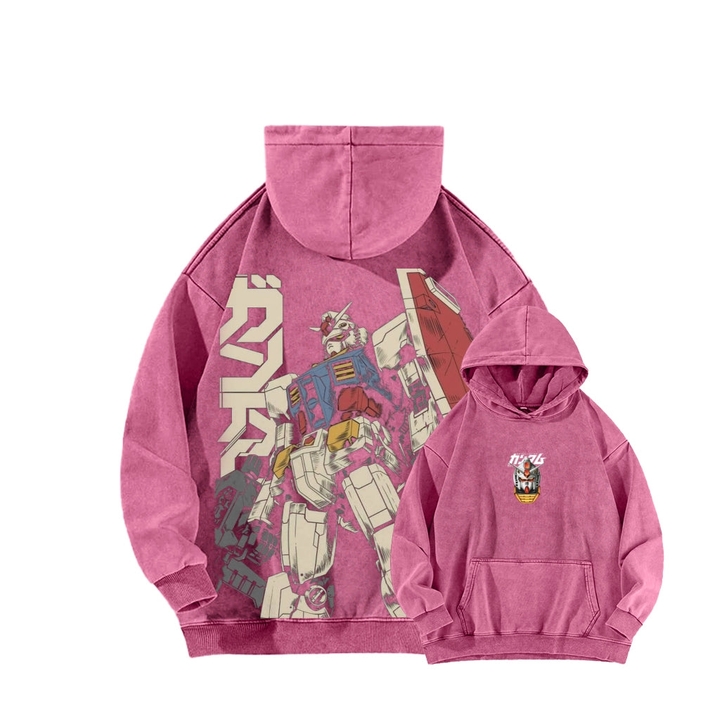 Gundam Unisex Washed Hoodie 2601007310