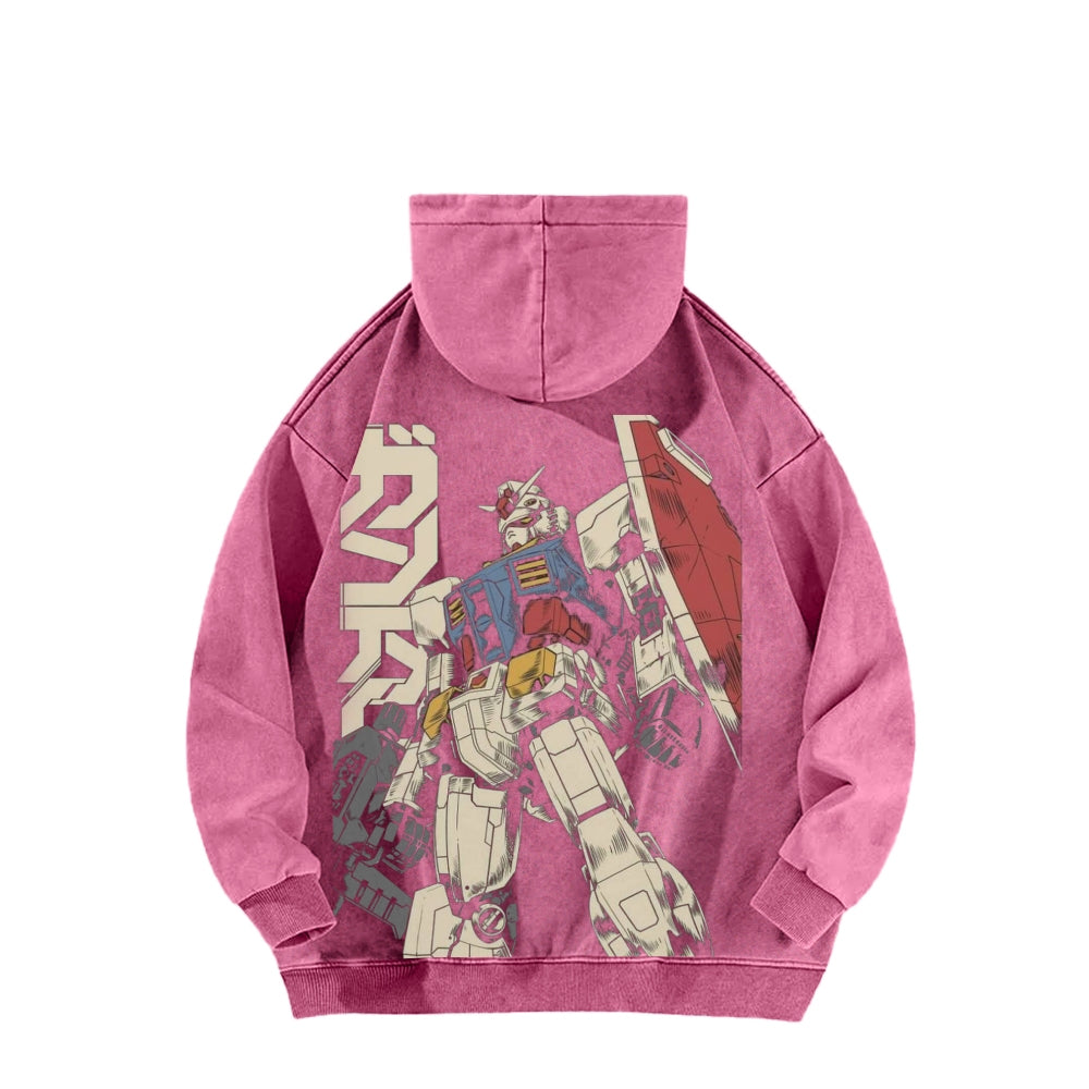 Gundam Unisex Washed Hoodie 2601007310