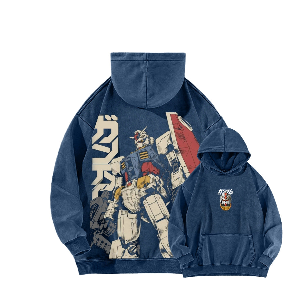 Gundam Unisex Washed Hoodie 2601007310