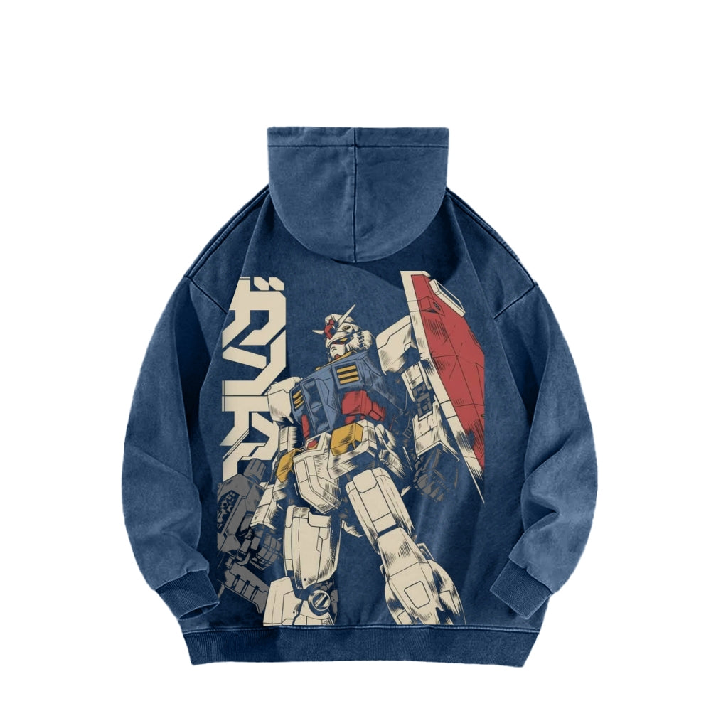 Gundam Unisex Washed Hoodie 2601007310