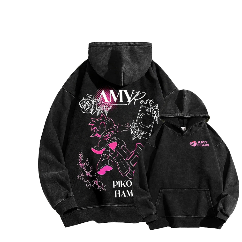 Sonic Unisex Washed Hoodie 2601007519
