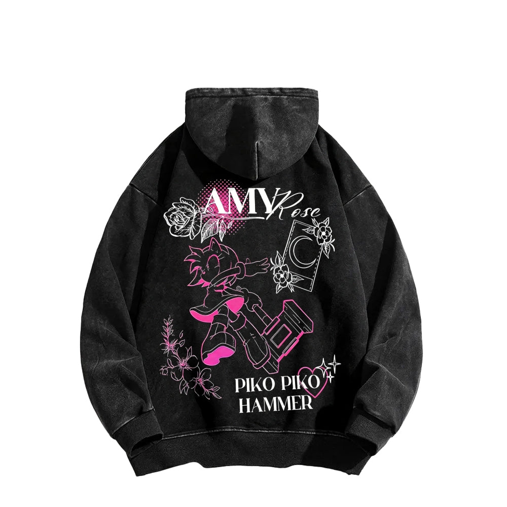 Sonic Unisex Washed Hoodie 2601007519