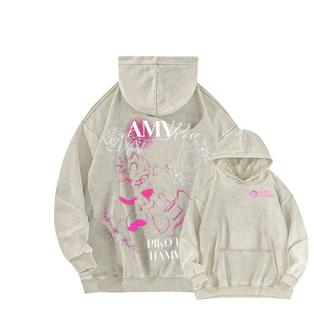 Sonic Unisex Washed Hoodie 2601007519