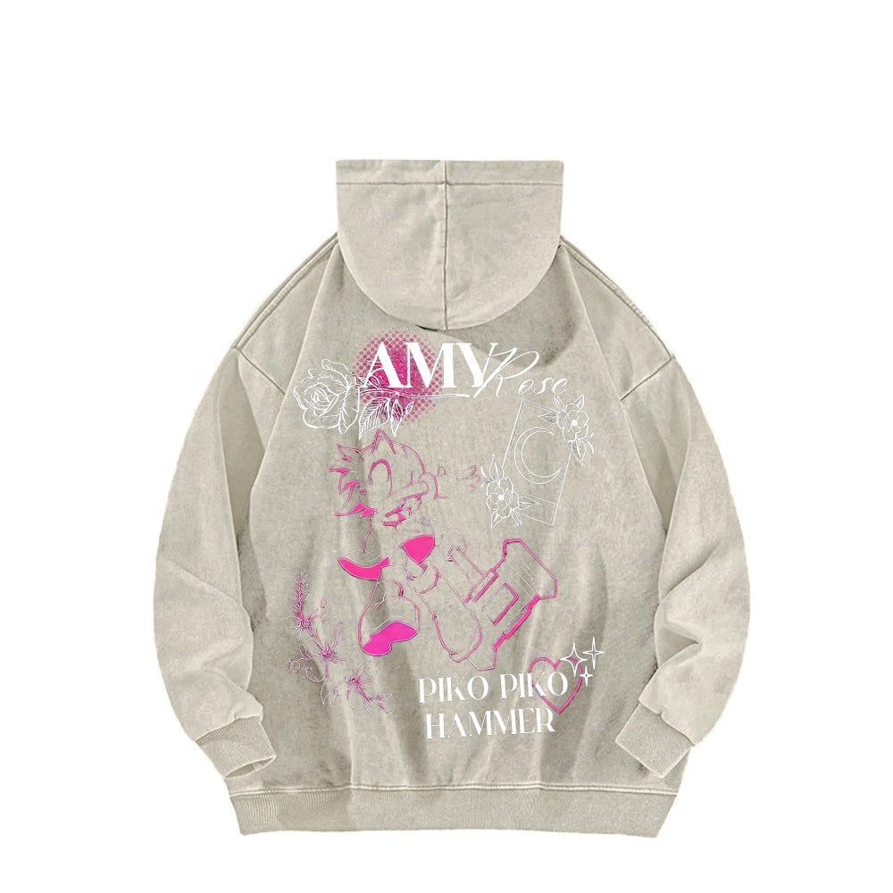 Sonic Unisex Washed Hoodie 2601007519