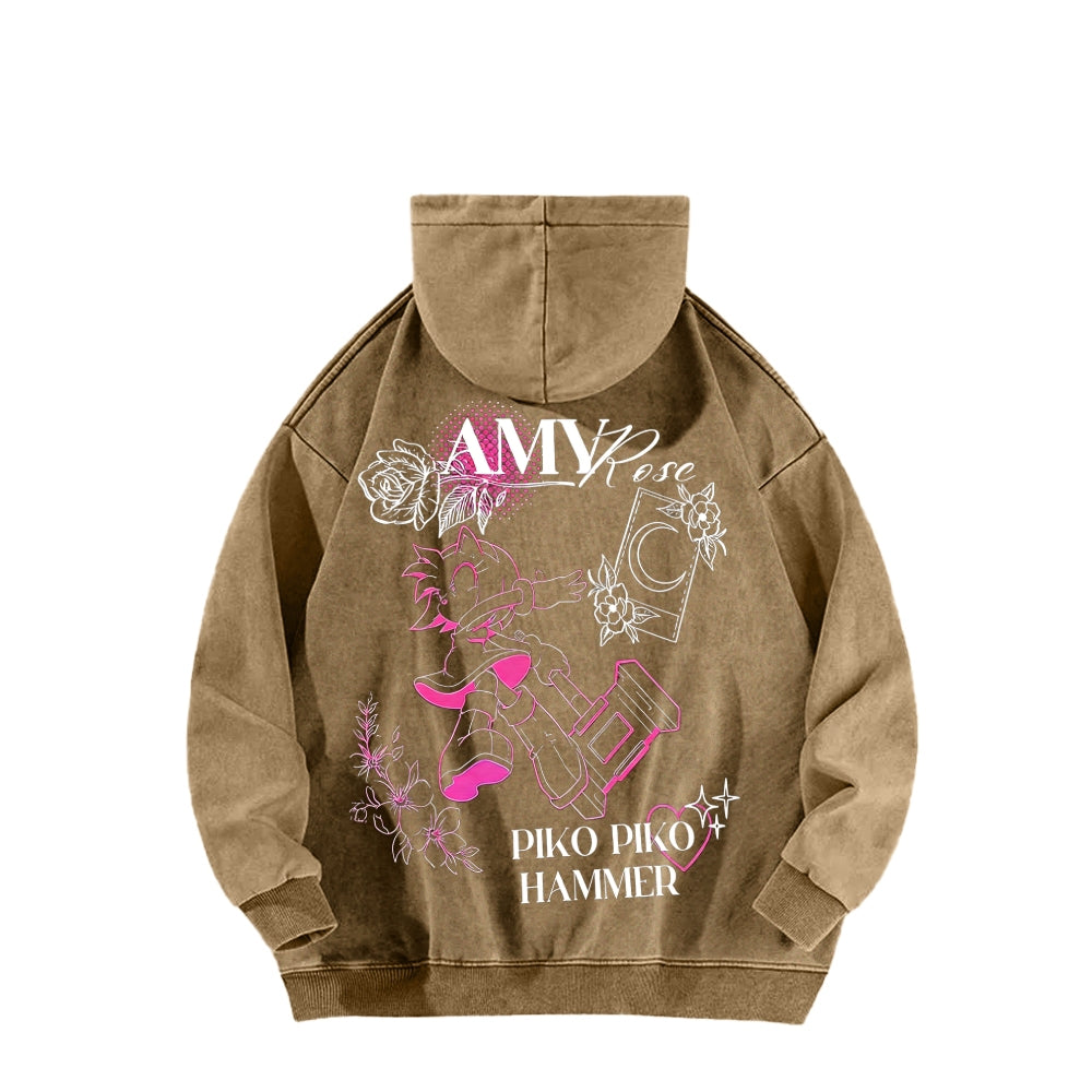 Sonic Unisex Washed Hoodie 2601007519