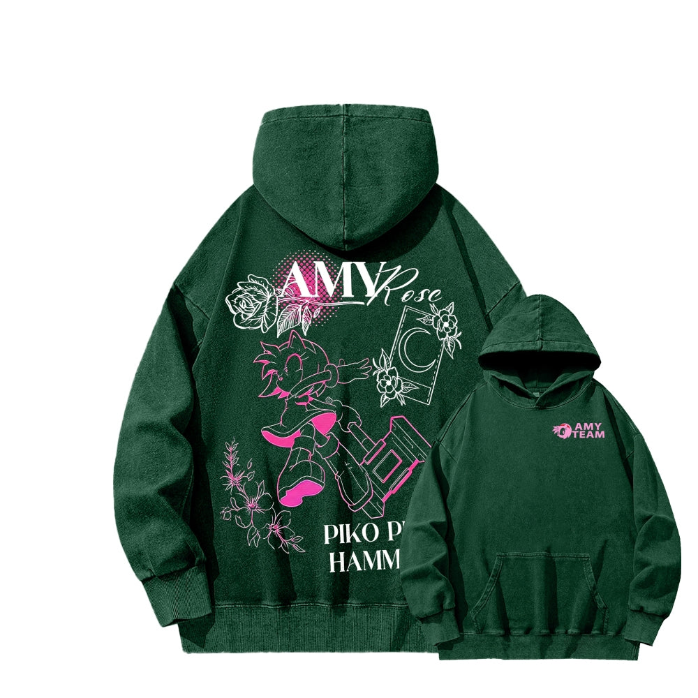 Sonic Unisex Washed Hoodie 2601007519