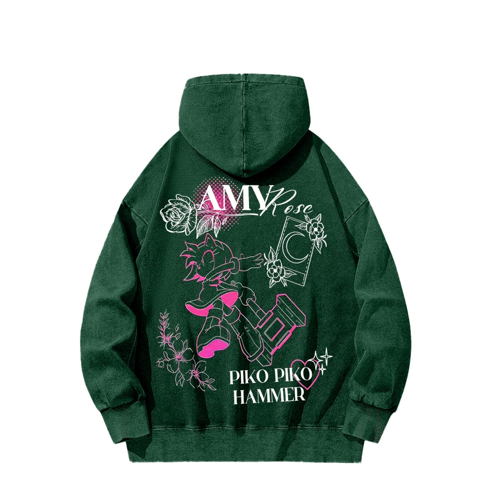 Sonic Unisex Washed Hoodie 2601007519