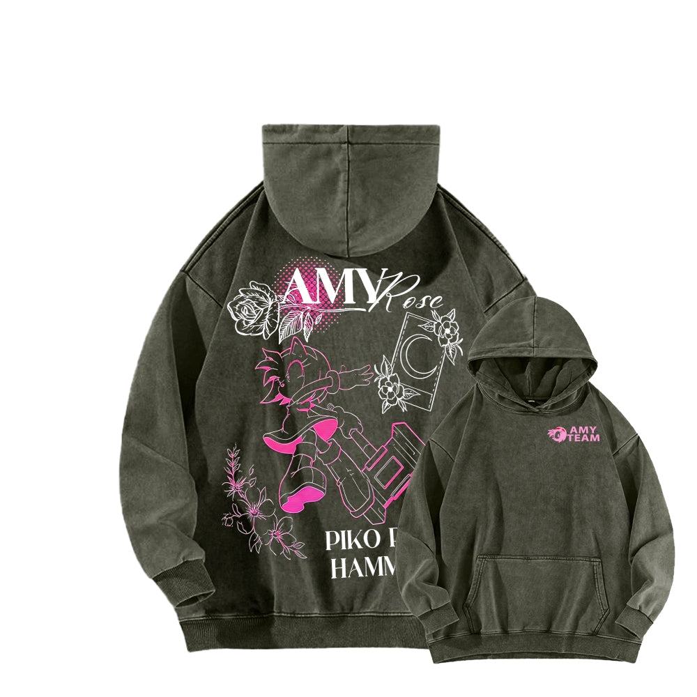Sonic Unisex Washed Hoodie 2601007519