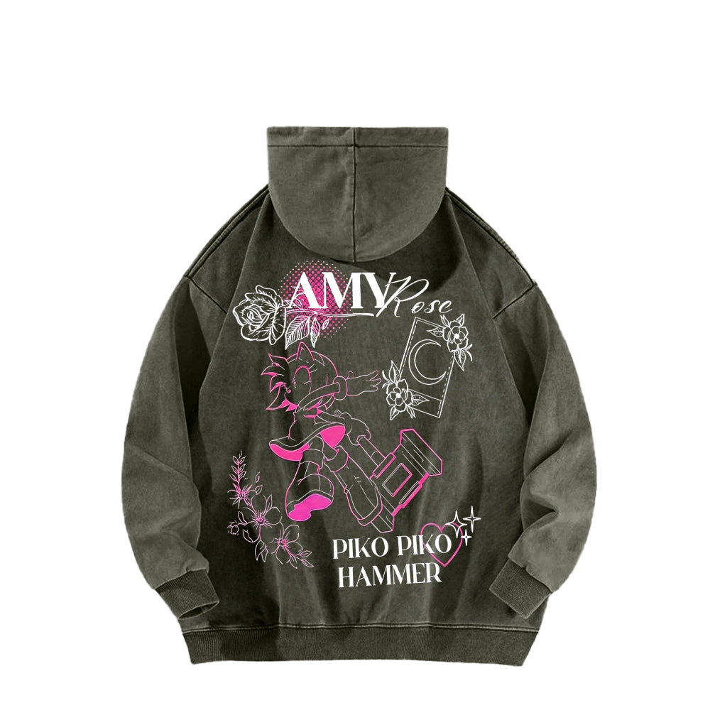 Sonic Unisex Washed Hoodie 2601007519