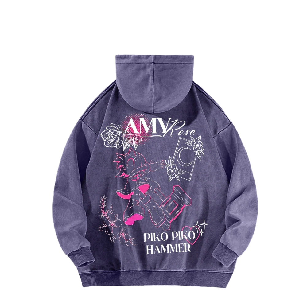Sonic Unisex Washed Hoodie 2601007519