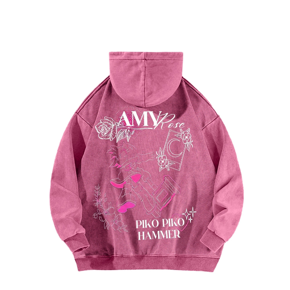 Sonic Unisex Washed Hoodie 2601007519