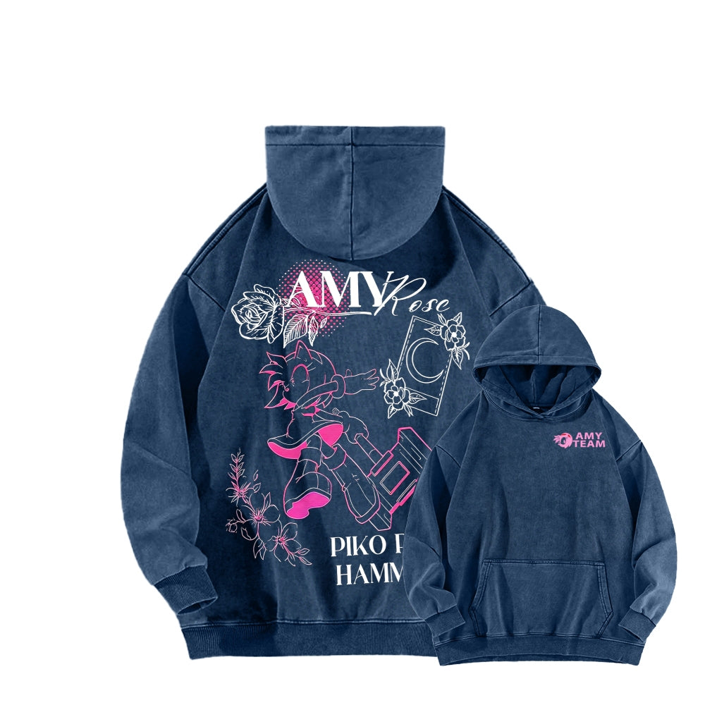 Sonic Unisex Washed Hoodie 2601007519