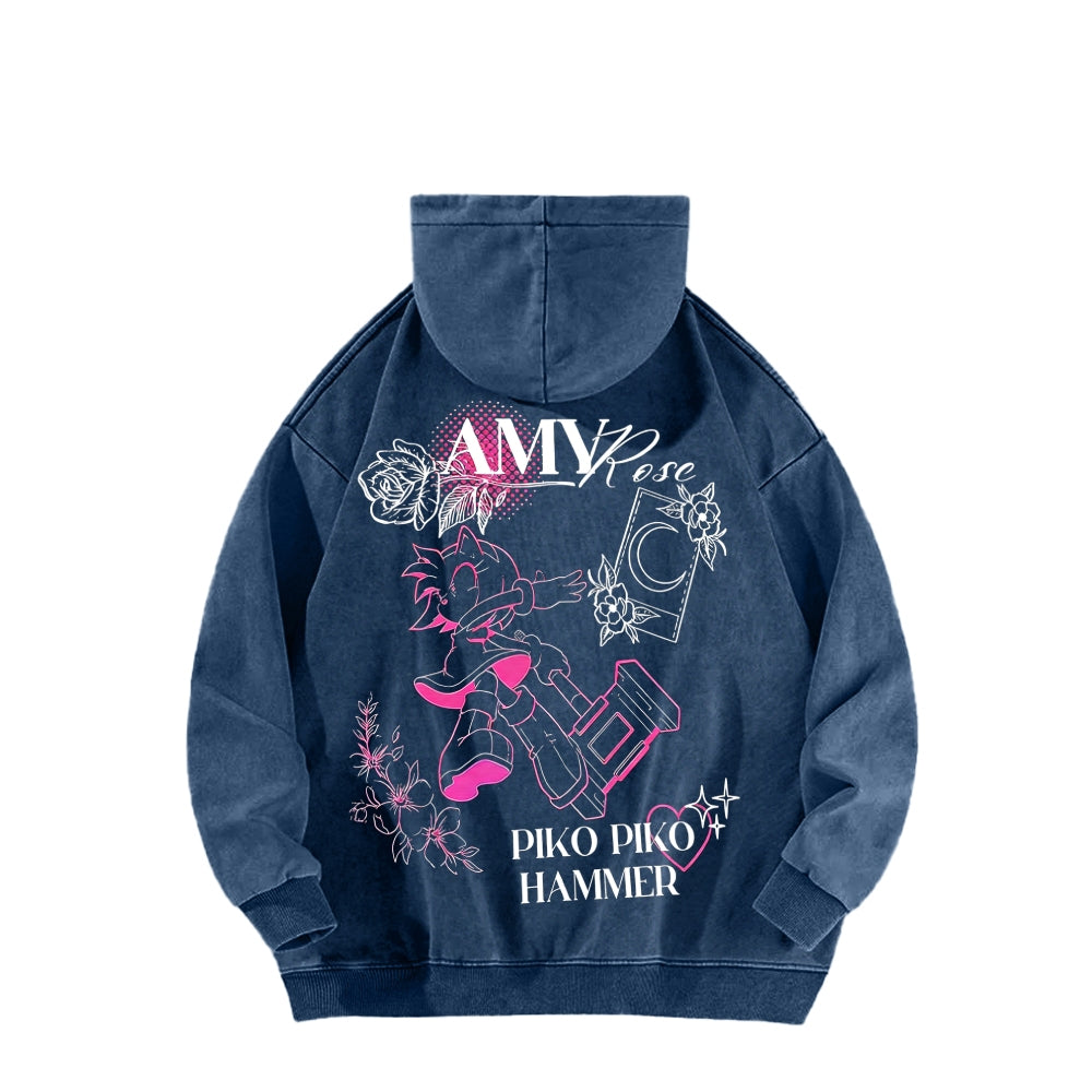 Sonic Unisex Washed Hoodie 2601007519