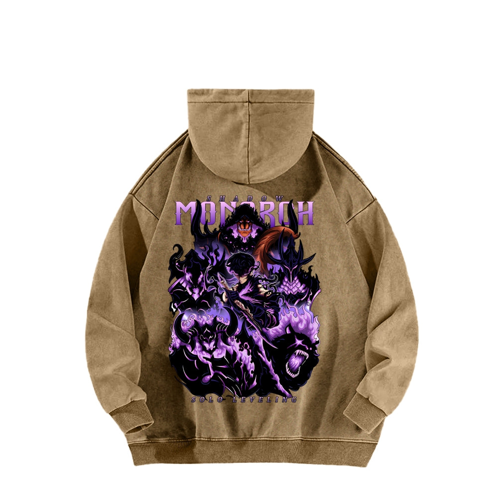 Solo Leveling Unisex Washed Hoodie 2601007528