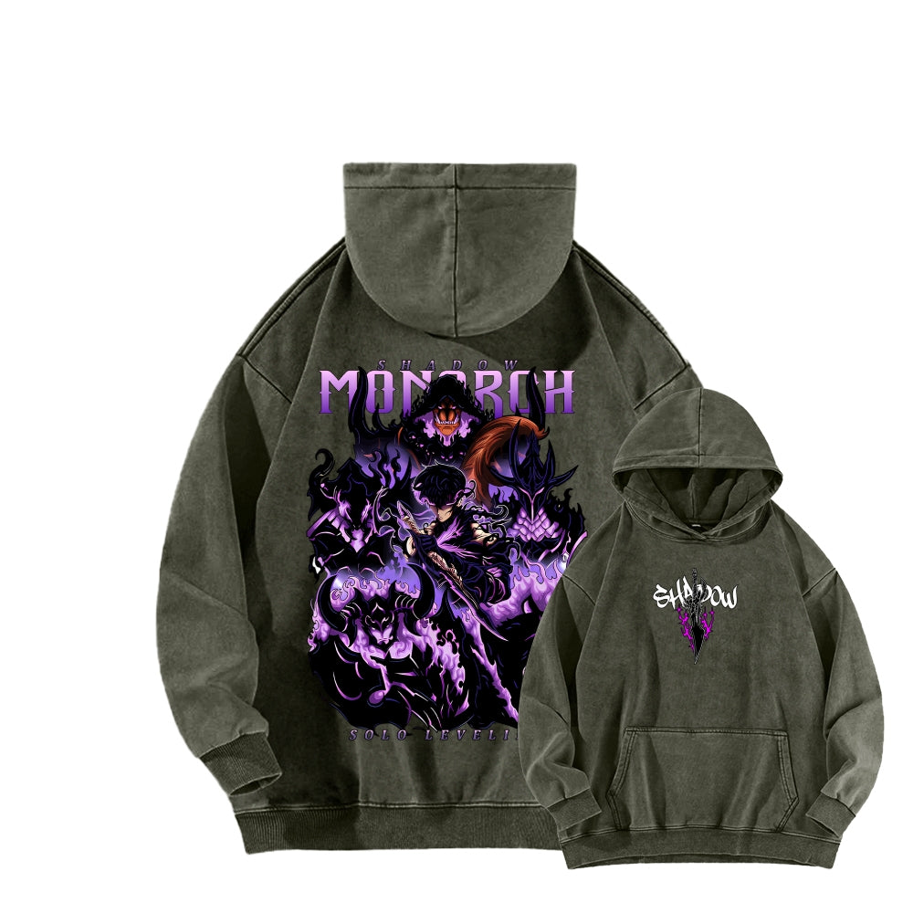 Solo Leveling Unisex Washed Hoodie 2601007528