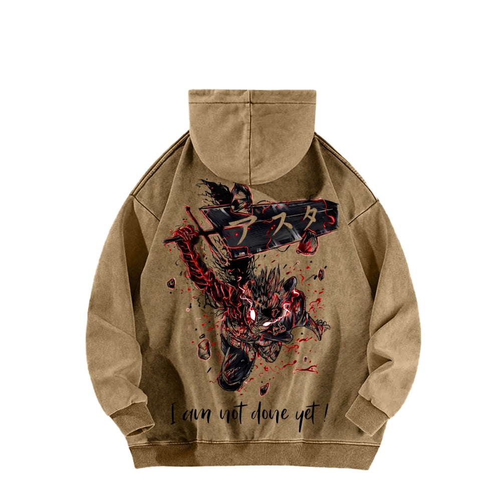 Black Clover Unisex Washed Hoodie 2601007897