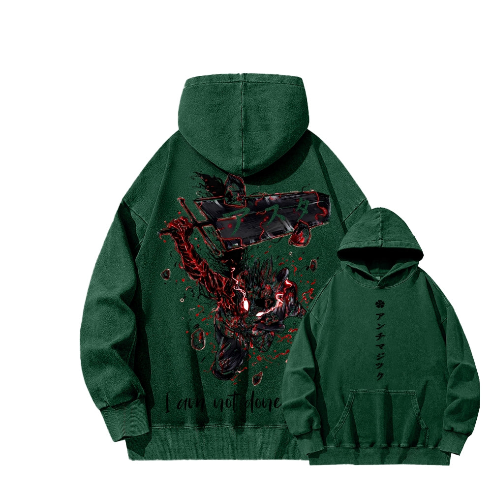 Black Clover Unisex Washed Hoodie 2601007897