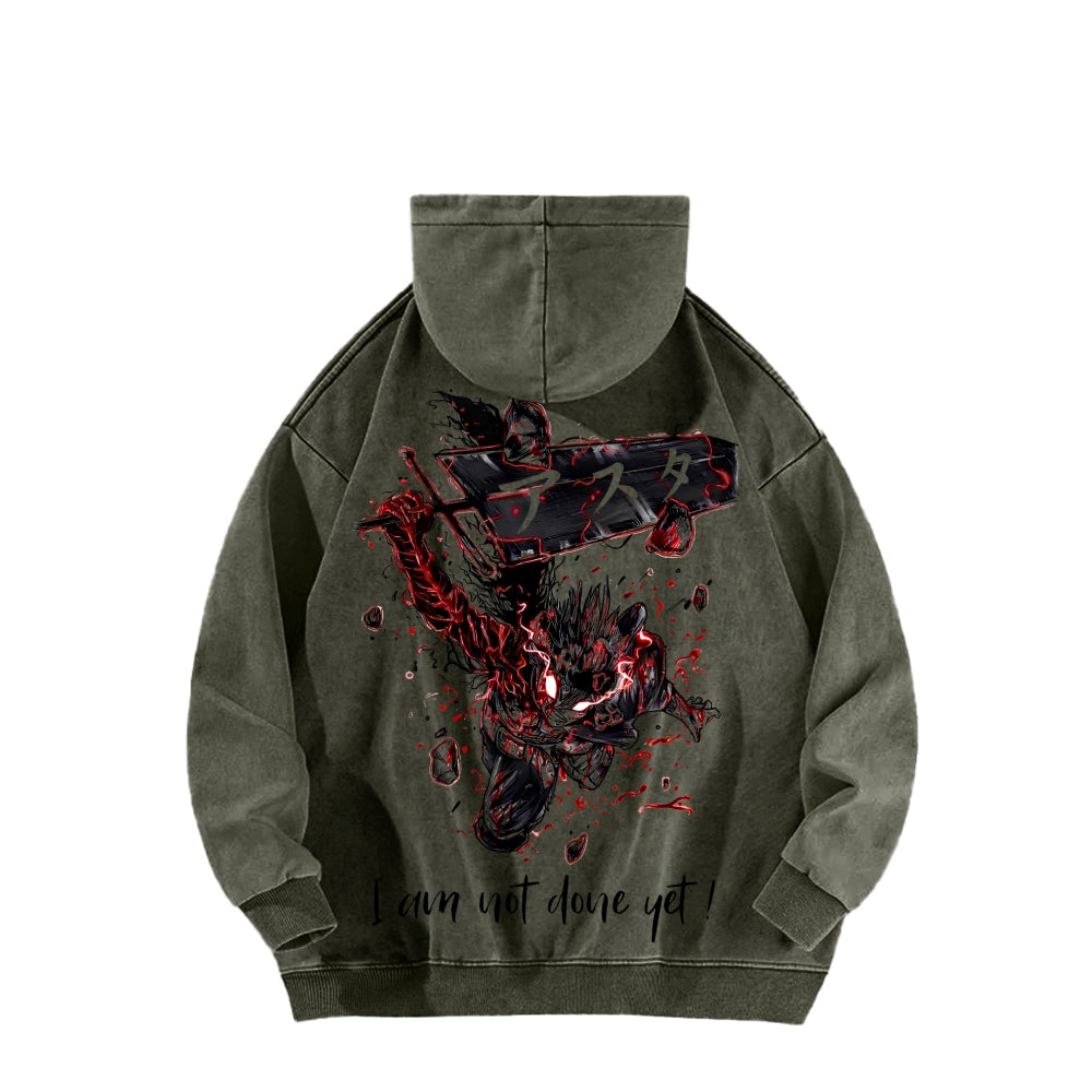 Black Clover Unisex Washed Hoodie 2601007897