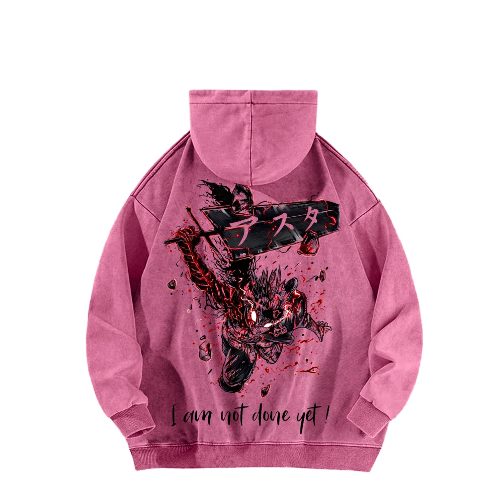 Black Clover Unisex Washed Hoodie 2601007897