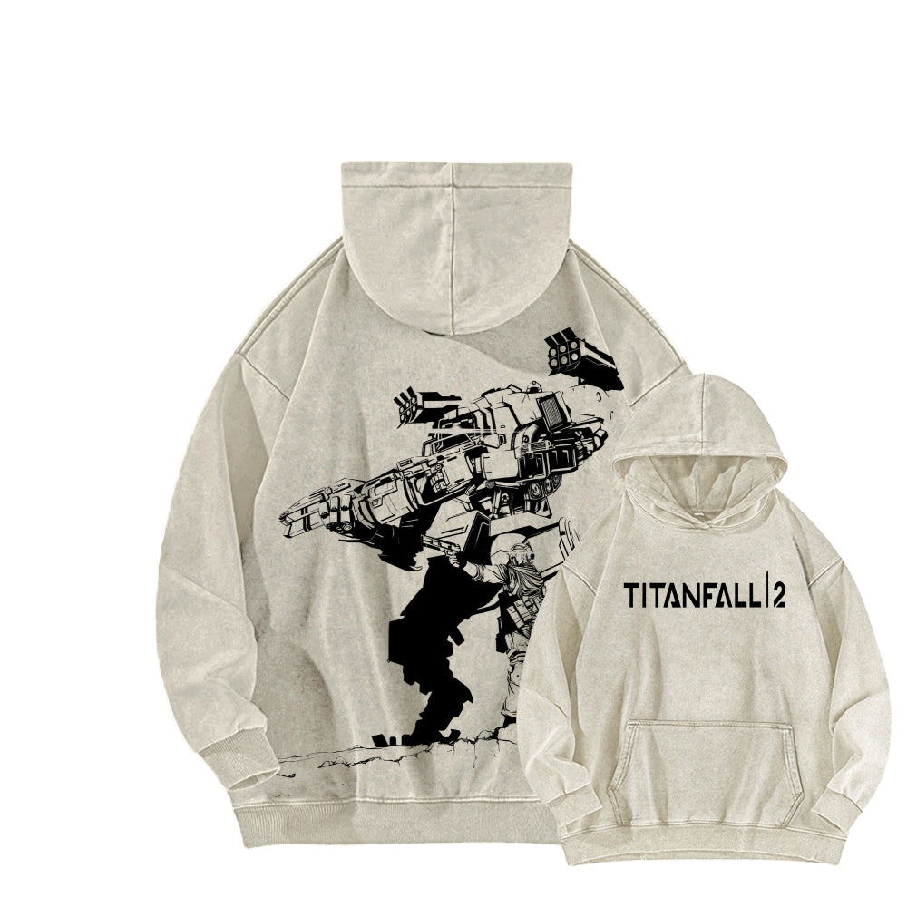 TITANFALL Unisex Washed Hoodie 2601007902